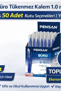 Pensan Büro Tükenmez Kalem 1.0 mm Mavi 1 Adet