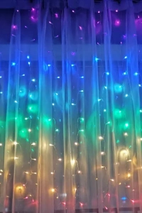 Perde Led  240 Ledli 8 Fonksiyonlu Dekor Lambası RGB