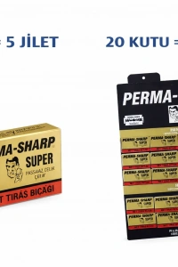 Perma-Sharp Super Paslanmaz Çelik Tıraş Bıçağı 5’li 1 Kutu