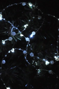 Pilli Led Beyaz Işık - İnci Tanesi