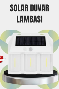 PIR Sensörlü Solar Lamba – Otomatik Şarj ve Gece Aydınlatma