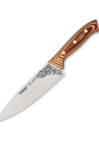 Pirge 32160 Elite Şef Bıçağı 19 cm - Perçinli Kahverengi Kompozit Sap