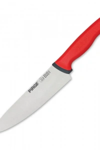Pirge 34161 Duo Şef Bıçağı 21 cm - Kırmızı Kaymaz Sap