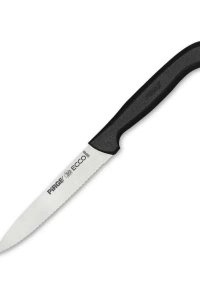 Pirge 38049 Ecco Tırtıklı Sebze, Et, Biftek Steak Bıçağı 12 cm - Siyah