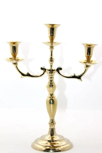 Pirinç 3lü Şamdan Model 2