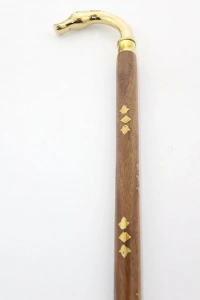 Pirinç At Büstü Baston Model 2