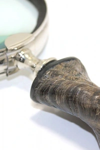 Pirinç Boynuz Saplı Büyüteç Model 2