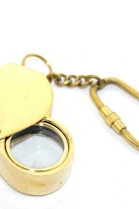 Pirinç Büyüteç Anahtarlık Model 2