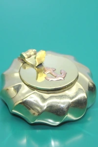 Pirinç Çapalı Kapaklı Küllük 6 Cm