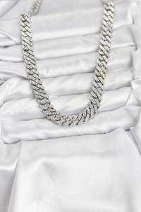Pirinç Cuba Chain Gurmet Model Kolye