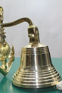 Pirinç Duvara Asmalı Çapalı Çan