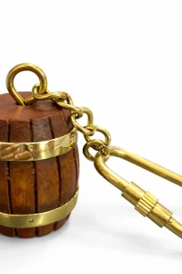 Pirinç Fıçı Anahtarlık