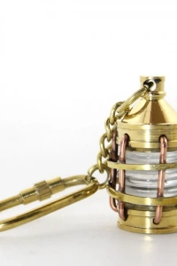 Pirinç Gaz Lambası Tasarımlı Anahtarlık
