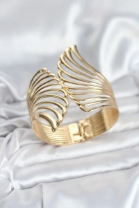 Pirinç Gold Renk Vintage Kadın Bileklik