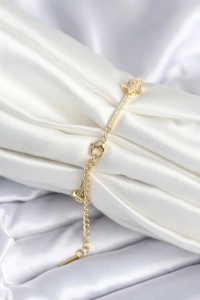 Pirinç Gold Renk Yıldız Model Kadın Bileklik