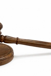 Pirinç İşlemeli Ahşap Hakim Tokmağı