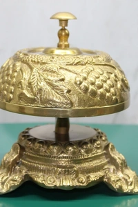 Pirinç Masa Üstü Basmalı Çan