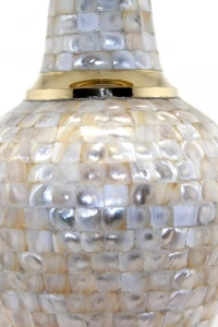 Pirinç Sedefli Vazo 35 Cm