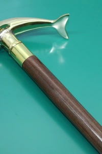 Pirinç Yunus Balıklı Baston