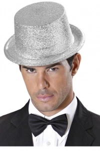 Plastik Parti Şapkası Gümüş Siml