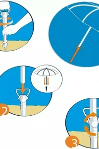 Plastik Şemsiye Sabitleme Kazığı