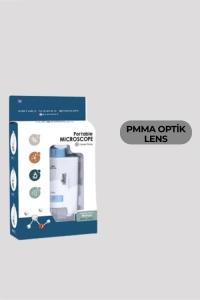 PMMA Optik Lensli Kompakt Taşınabilir Mikroskop
