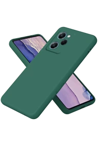 Poco X5 Pro 5G Nano içi Kadife Silikon - Koyu Yeşil