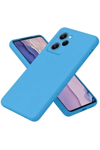 Poco X5 Pro 5G Nano içi Kadife Silikon - Mavi