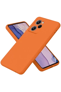 Poco X5 Pro 5G Nano içi Kadife Silikon - Turuncu