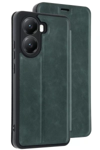 Poco X7 Pro Kılıf Flip Cover - Koyu Yeşil