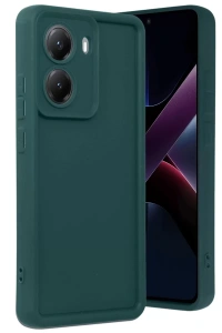 Poco X7 Pro Viera Silikon - Koyu Yeşil