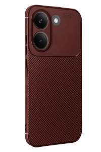 Poco X8 Pro Auto Focus Karbon Kapak - Bordo