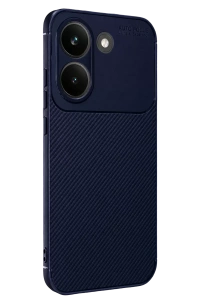 Poco X8 Pro Auto Focus Karbon Kapak - Lacivert