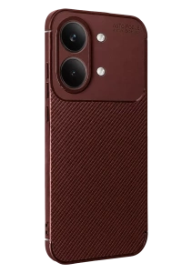 Poco X8 Pro Max Auto Focus Karbon Kapak - Bordo