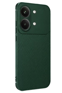 Poco X8 Pro Max Auto Focus Karbon Kapak - Koyu Yeşil