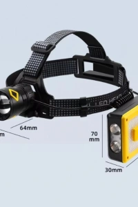 F.B.I Pro F-3003 Alüminyum PM10-TG LED Type-C Powerbank ve Solar Şarjlı Kamp Kafa Feneri