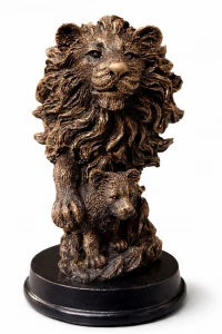 Polyester Aslan Büstü