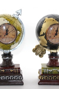 Polyester Saatli Dünya Küre