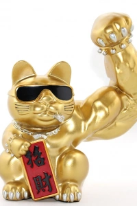 Polyester Şanslı Kedi Figürü Model 2