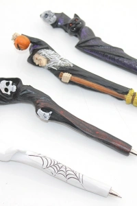 Polyester Tükenmez Kalem Cadılar Bayramı Temalı