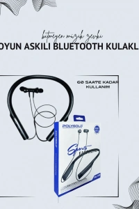 Polygold PG-100 Bluetooth 5.0 Boyun Bantlı Kulaklık – 50 Saat Konuşma Süresi, Type-C Şarj