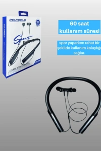 Polygold PG-100 Bluetooth 5.0 Boyun Bantlı Kulaklık – 50 Saat Konuşma Süresi, Type-C Şarj