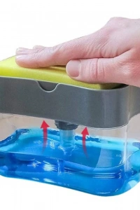 Pompa Mekanizmalı Sünger Hazneli Sıvı Sabunluk