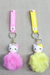 Ponponlu Hello Kitty Anahtarlık