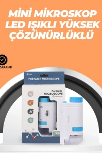 Portatif El Mikroskop – LED Işıklı, Aynı Anda Net Odaklama