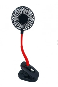 Portatif Işıklı Mini Klipsli Fan