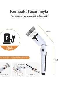 Portatif Şarjlı Temizleme Fırçası