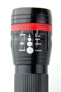 Power Ledli ve Zoomlu 2 Km Menzilli Alüminyum El Feneri