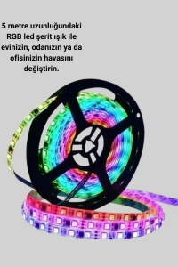 Pratik Kurulumlu 5 Metre Kumandalı Şerit LED