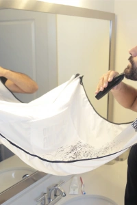 Pratik Sakal Kesme Örtüsü - Beyaz